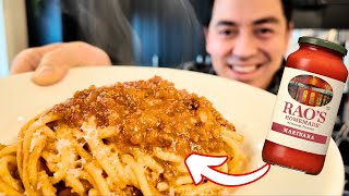 Easiest Meat Sauce Pasta Using Rao’s