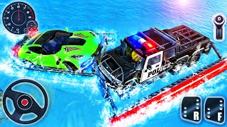 US Police Speed Truck Driver - Water Surfing Gangser Chase Simulator - Android GamePlay