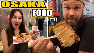 Eating Our Way Around OSAKA, JAPAN! (Food Tour Vlog) 🇯🇵