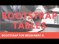 Bootstrap 4 Tables | Bootstrap 4 Tutorial For Beginners