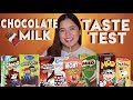 Chocolate Milk Drink Taste Test | Merienda Time