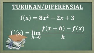 Cara mudah turunan suatu Fungsi menggunakan metode limit