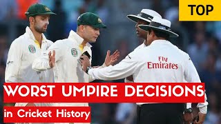 Worst Umpire Decisions in Cricket, Bad Decision Wickets, Wrong Decisions taken by Cricket Umpires