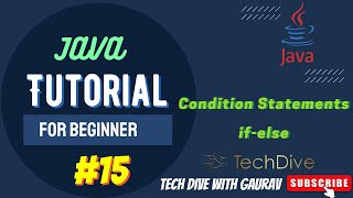 Conditional statements in Java | If-Else | Tutorial #15