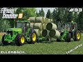 Collecting bales & stacking them | Animals on Ellerbach | Farming Simulator 19 | Episode 33