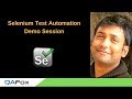 QAFox - Selenium Test Automation -  Demo Session