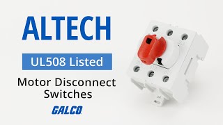 Altech UL508 Motor Disconnect Switches