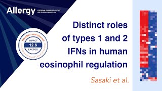 Distinct roles of types 1 and 2 interferons in human eosinophil regulation  A multi-omics analysis