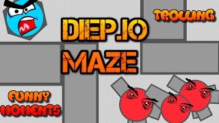 NEW DIEP.IO MAZE FUNNY MOMENTS!! // Trolling // Defeating Teamers