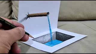 Easy 3D Drawing :  How To Draw 3D Easily For Beginners \ FULL TUTORIAL