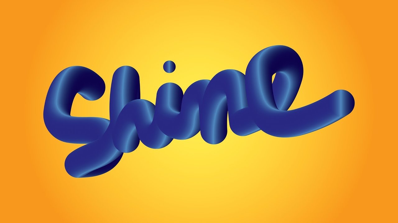 Learn To Create 3d Vector Tube Text Effect Using Blend Tool In Adobe ...