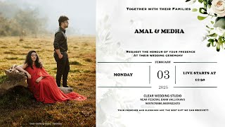 AMAL \u0026 MEDHA | WEDDING CEREMONY | CLEAR VIEW STUDIO |  9497676886,9809922470