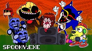 Friday Night Funkin SONIC.EXE but ITS SPOOKY MONTH... FNF Mods #80