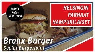 Helsingin parhaat hampurilaiset: Social Burgerjointin Bronx Burger on kaupungin katu-uskottavin