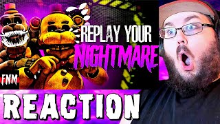FNAF SONG "Replay Your Nightmare", "Purple" & "Rabbit Hole" (ANIMATED) FNAF SONG COLLAB REACTION!!!