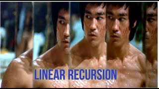 C programming linear recursion