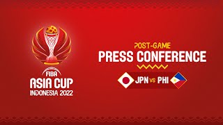 Japan v Philippines - Press Conference | FIBA Asia Cup 2022