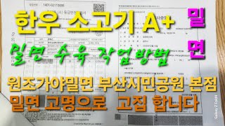 한우A+소고기  밀면 수육 과정 교육