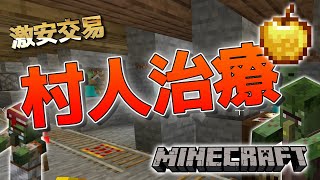 激安交易！村人ゾンビ化治療が簡単に出来る装置をつくる【マインクラフト】