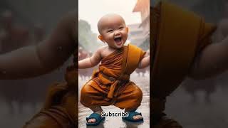 so Cute Little monk baby🥰☺️ #trending#baby #youtubeshorts #cute #funny #shortsfeed #shorts