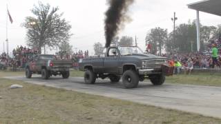 Camo Truck Vs Chevy Tug Of War At Wapak Tug Fest