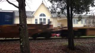 CSX 7746 and CSX 489 Northbound Matthews, NC