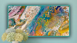 337. 3 GORGEOUS summertime paintings in 45 minutes. FANTASTIC results!! / flip cup / fluid art