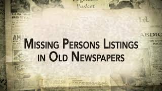 AF-342: Missing Persons Listings in Old Newspapers | Ancestral Findings Podcast