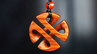 How to Carve a Maori Wooden Pendant/Woodcarving/Woodworking art—3