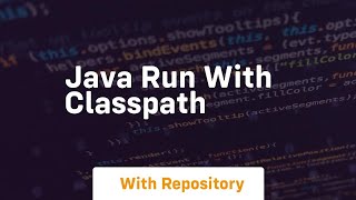 java run with classpath