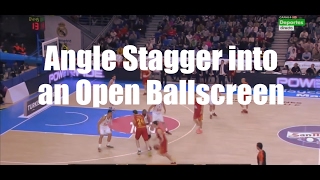 Set Basketball Plays: Angle Stagger into an Open Ballscreen