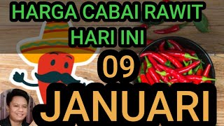 info harga cabe rawit merah terkini 9 Januari 2025 di pasar induk pare kediri jawa timur