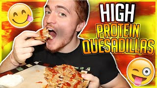 Healthy High Protein Bodybuilding Quesadilla Recipe | 62g PROTEIN | Perfect for Weight Loss!