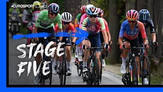 Crashes & Plenty Of Drama On Stage 5 Of The Giro d'Italia Donne | Eurosport