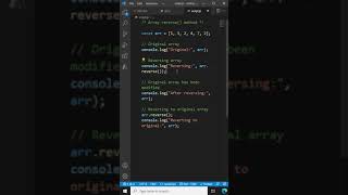JavaScript Array reverse() method - JavaScript Tutorial for Beginners