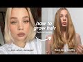 how I grew my bleached, damaged hair fast and healthy