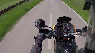 Testing the new GPR exhaust on Kawasaki KLE 500