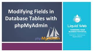 Modifying Fields in Database Tables Using PhpMyAdmin