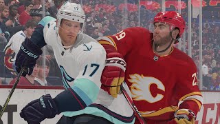 Seattle Kraken vs Calgary Flames - NHL Today 2/19/2022 Full Game Highlights - NHL 22 Sim