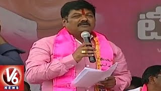 Mayor Nannapaneni Narender Speech At TRS Party Meeting In Warangal | Parliament Elections | V6 News