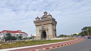 Vientiane Laos เวียงจันทน์ก็ใหญ่ไม่ใช่เล่นนะนี่