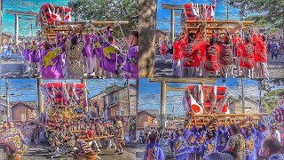 2022.10.23 宇夫階神社祭礼 太鼓台　宮入り 宇多津秋祭り