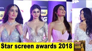 Full uncut video red carpet star screen award 2018 With Many bollywood celebrities