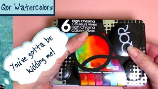 Qor Watercolor Set Unboxing First Impression High Chroma Tube Paints - Frustrating