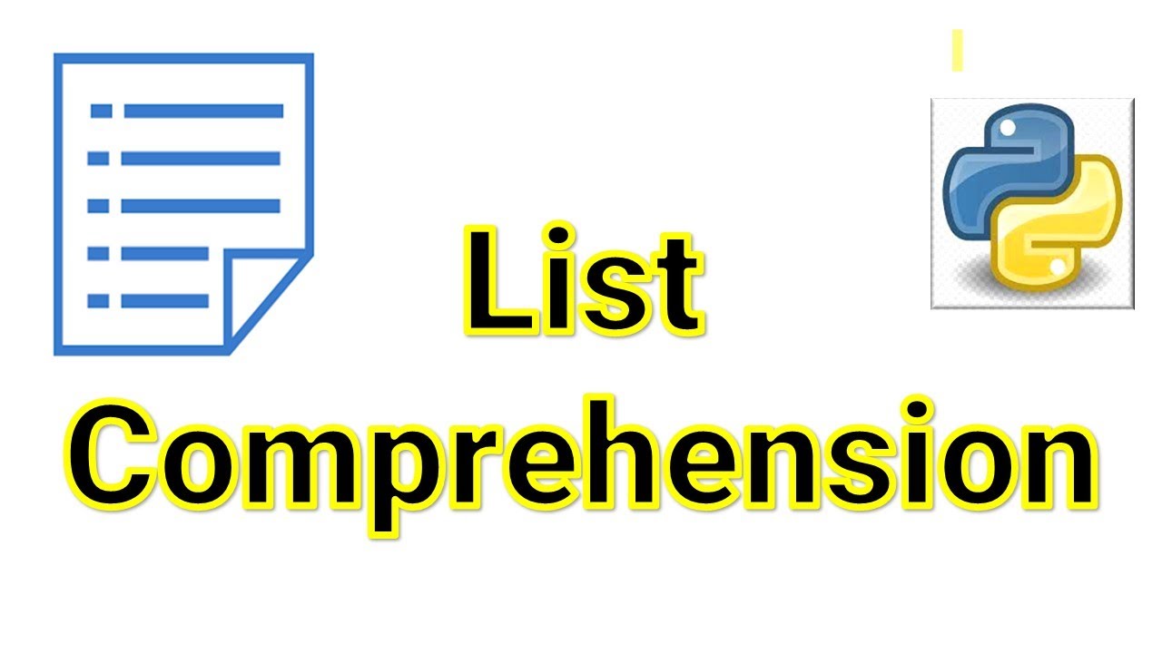 List Comprehension In Python - YouTube