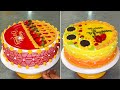 como decorar pasteles creativos con flor de girasol en oreo y jalea abrillantador fácil y rápido