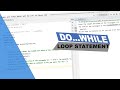 Java Tutorial 11 - The Do...While loop statement