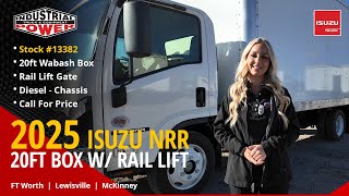 2025 Isuzu NRR - 20ft Box w/ Rail Lift - Class 5 Non-CDL Delivery Truck - For Sale - #13382