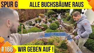 Unsere LGB Gartenbahn #166, Alle Buchsbäume raus