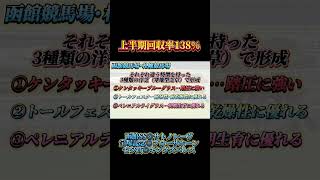 2024 函館･札幌の攻略法【1部切り抜き】 #競馬 #函館記念 #函館競馬場